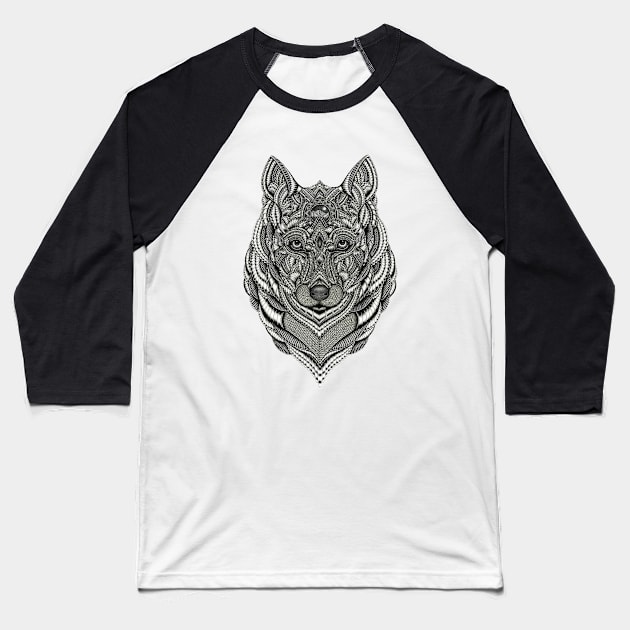 Wolf Baseball T-Shirt by By_StineLee